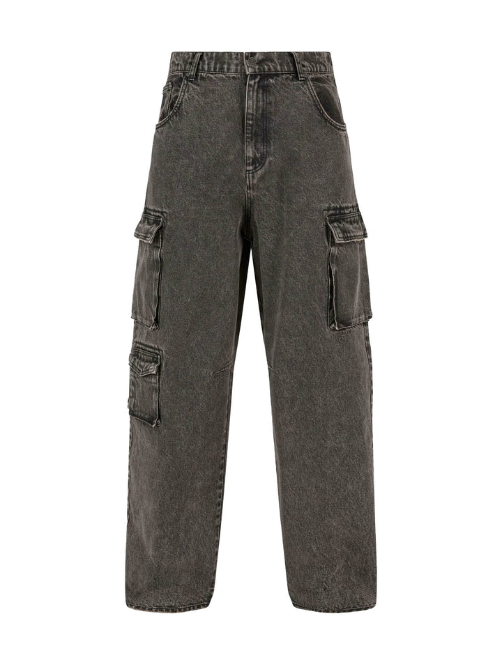 Karl Kani Jeans OG Washed Denim Baggy Pants Grigio