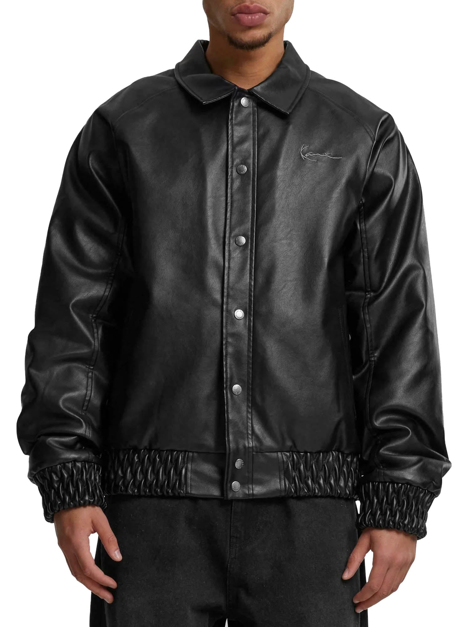 Karl Kani Kani Star Full Pu College Jacket Nero