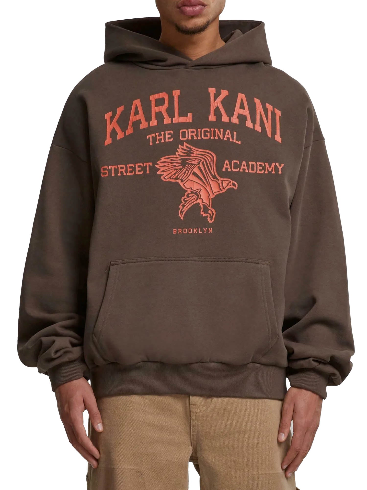 Karl Kani Kani Street Academy OS Hoodie Marrone