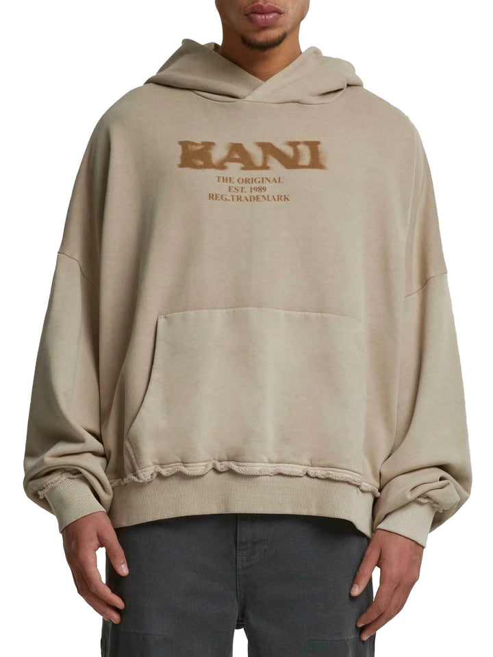 Karl Kani Retro Sprayed OS Hoodie Beige