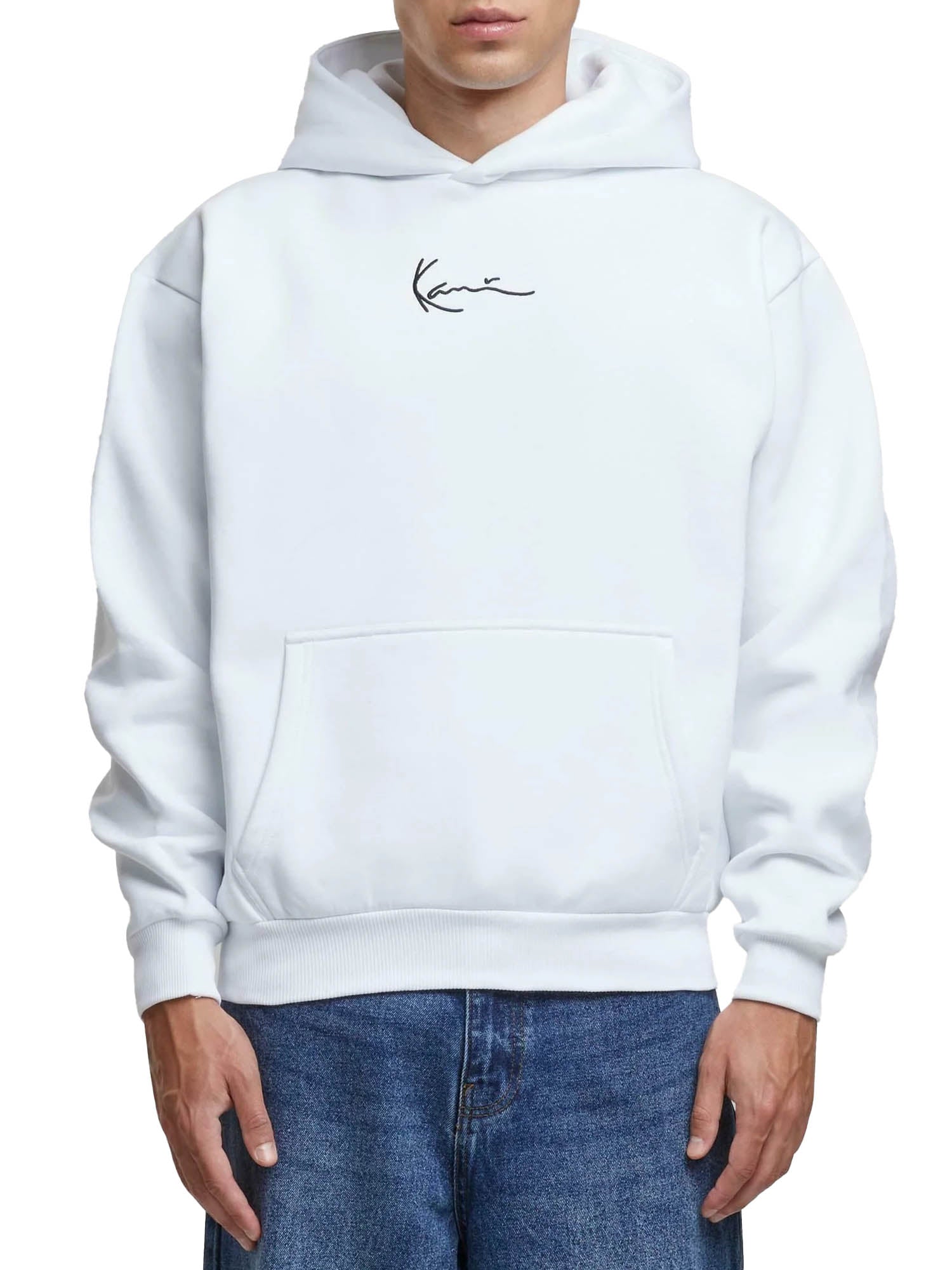 Karl Kani Small Signature Essential Os Hoodie Bianco