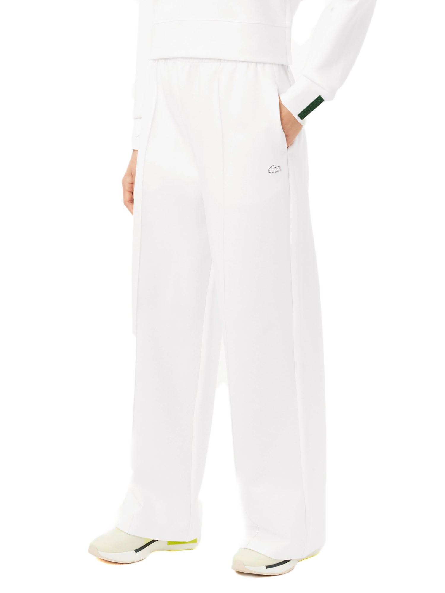 Lacoste Pantalone Tuta Bianco