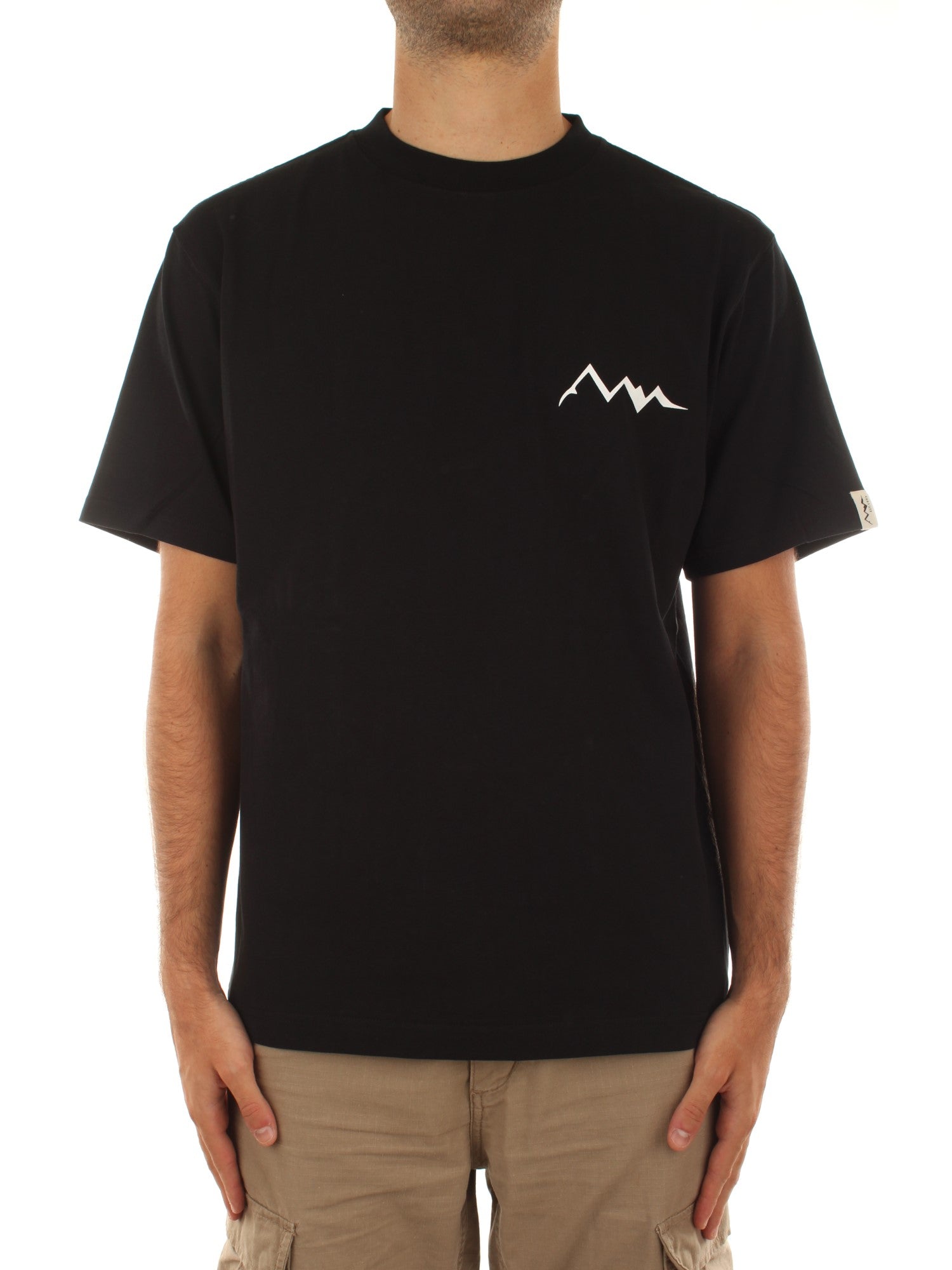 Manastash Topo Camo Logo Tee Nero