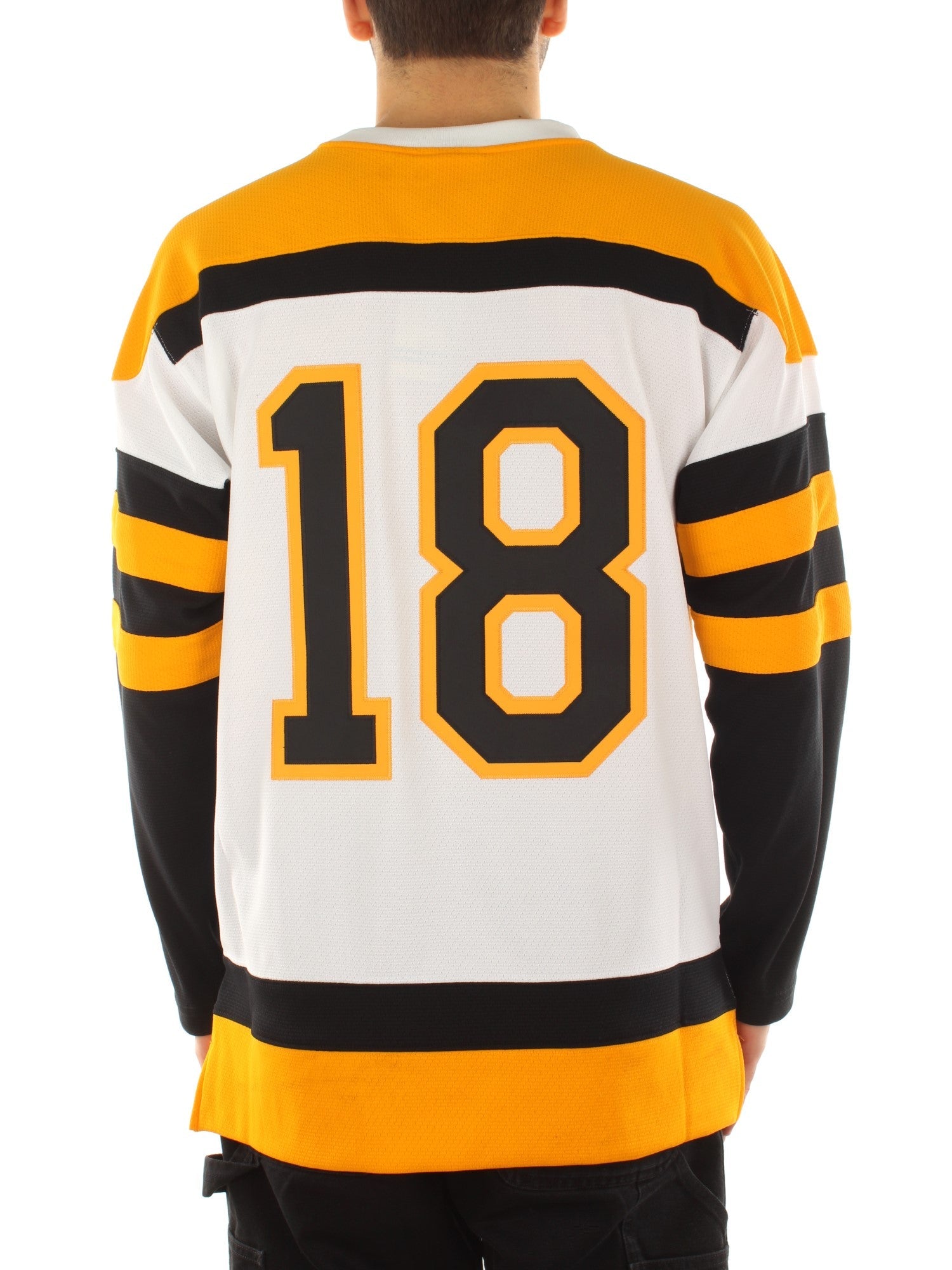 Mitchell & Ness Nhl White Jersey Bruins 1958 Willie O'Ree Boston Bruins Bianco