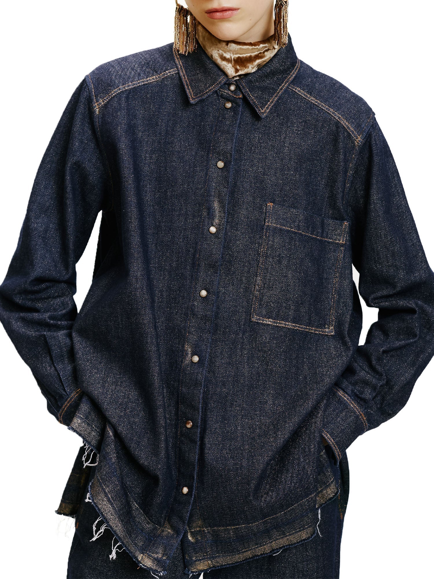 Momonì Aura Shirt Blu