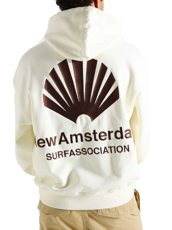 New Amsterdam Surf Association Logo Hoodie Bianco