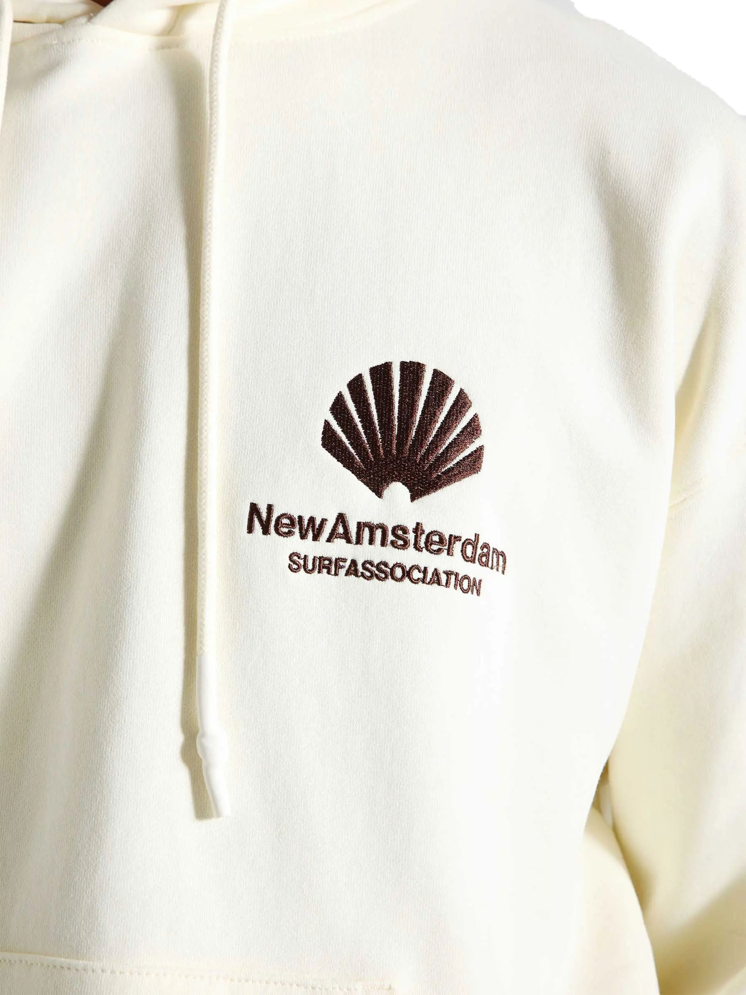 New Amsterdam Surf Association Logo Hoodie Bianco