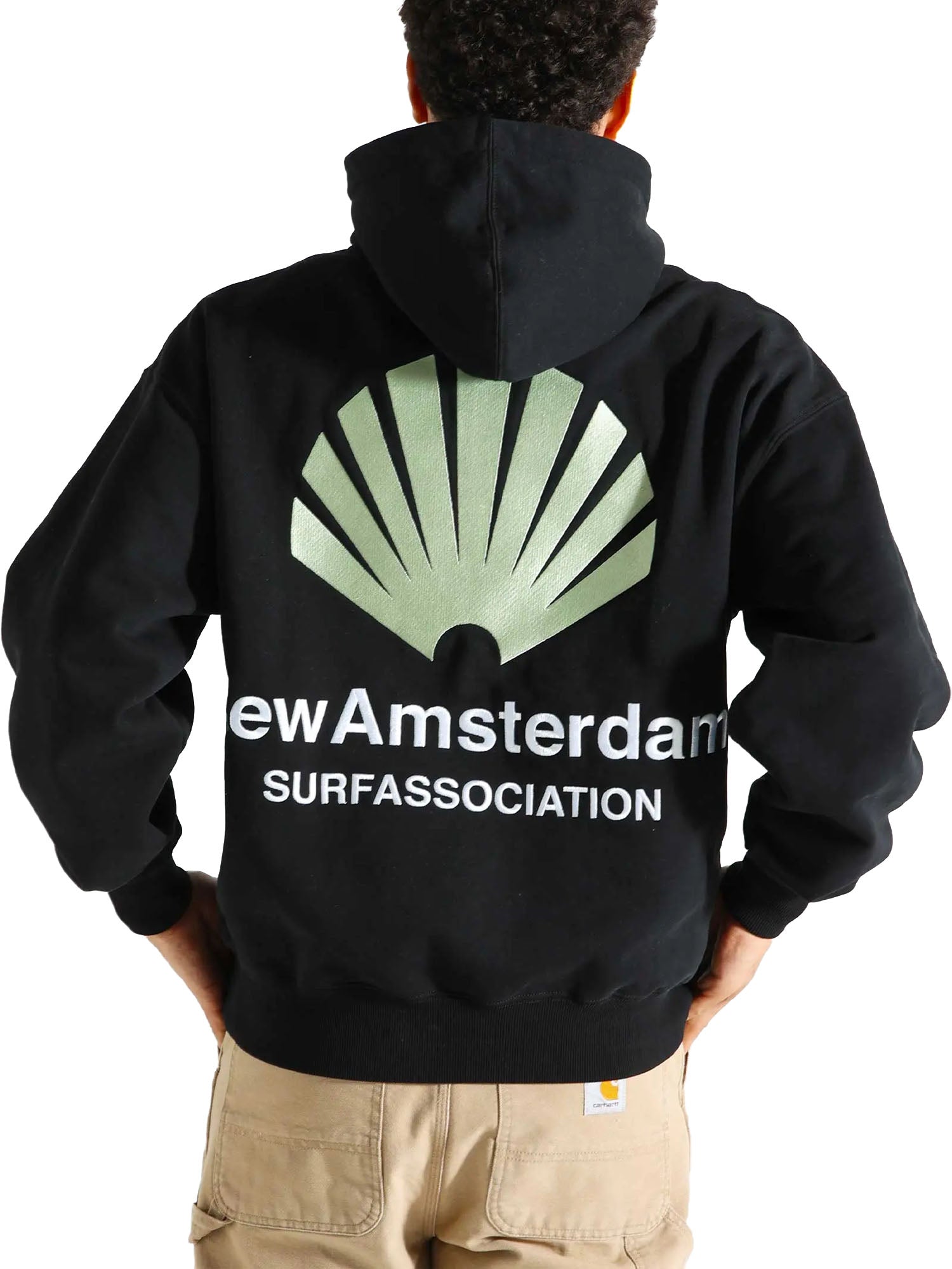 New Amsterdam Surf Association Logo Hoodie Nero