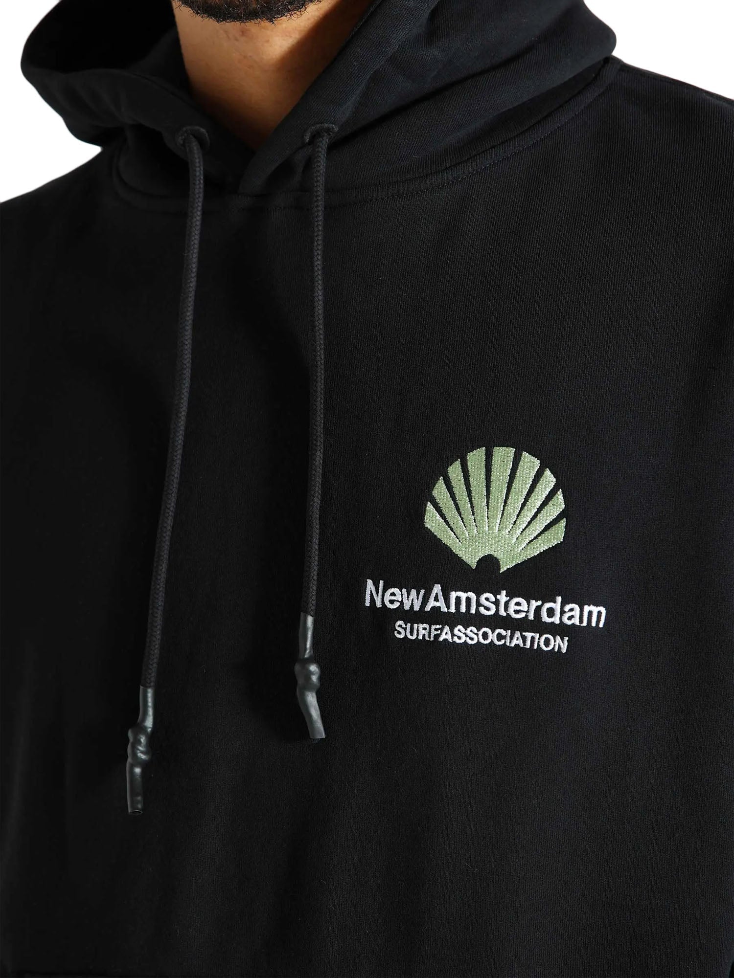 New Amsterdam Surf Association Logo Hoodie Nero