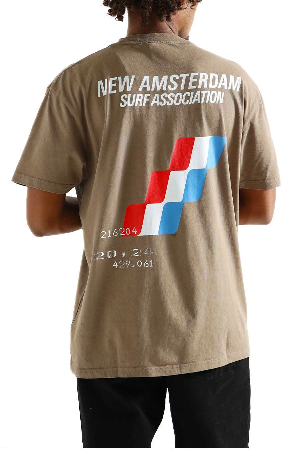 T-SHIRT Marrone New Amsterdam Surf Association