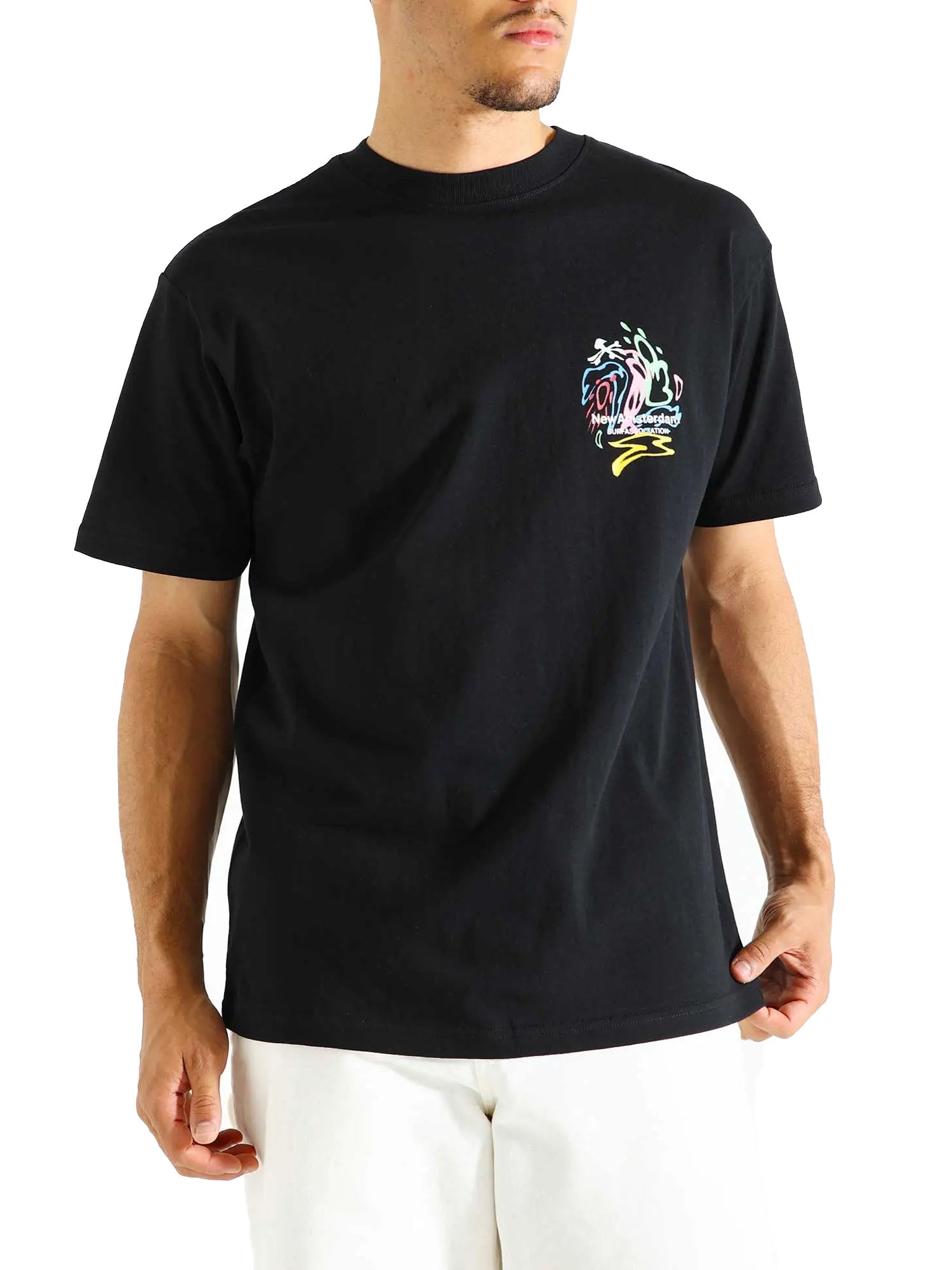 New Amsterdam Surf Association Weather Icons Tee Nero