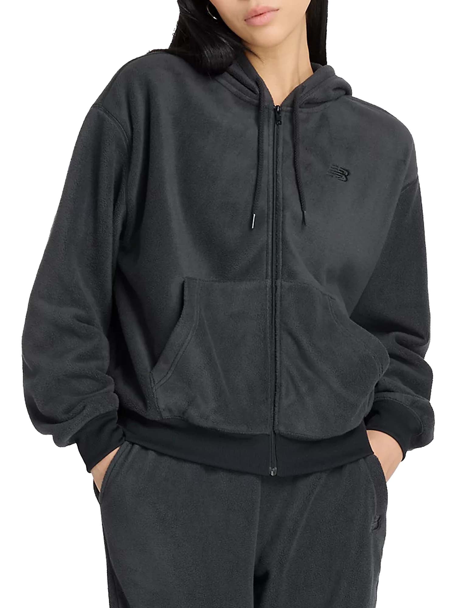 New Balance Polar Fleece Full Zip Nero