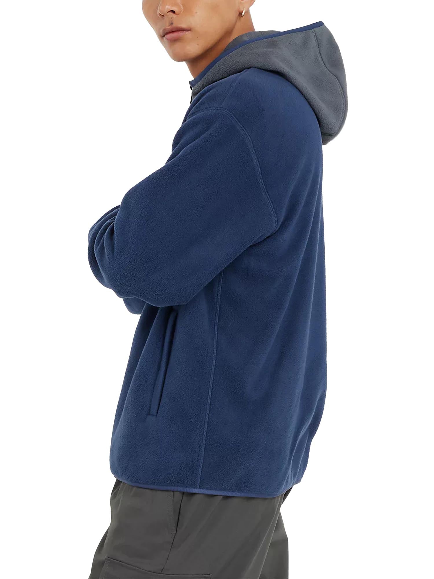 New Balance Polar Fleece Hooded Jacket Blu