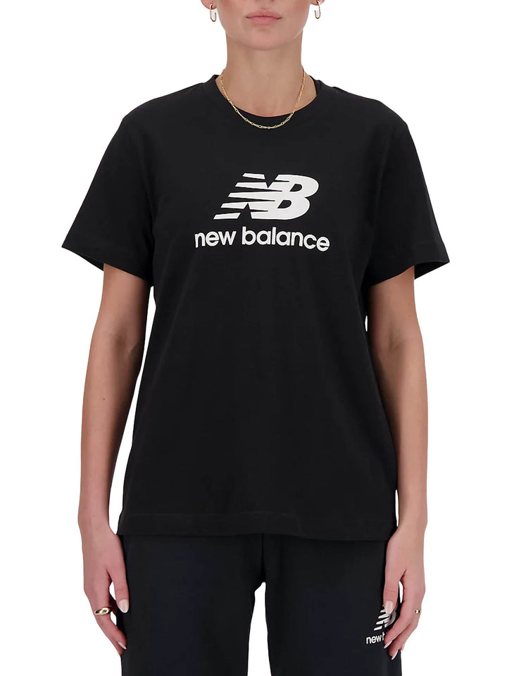 New Balance Sport Essentials Jersey Logo T-Shirt Nero