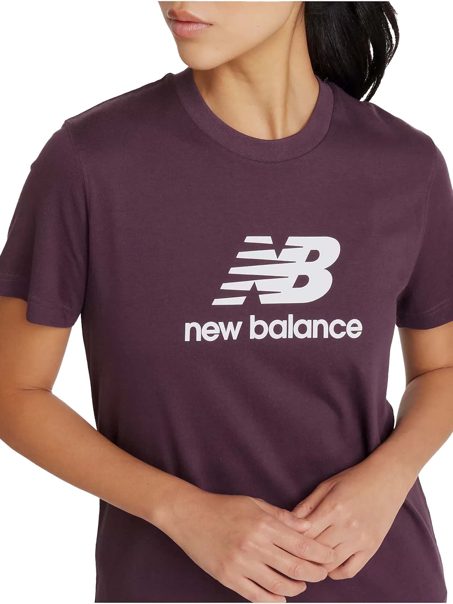 New Balance Sport Essentials Jersey Logo T-Shirt Viola