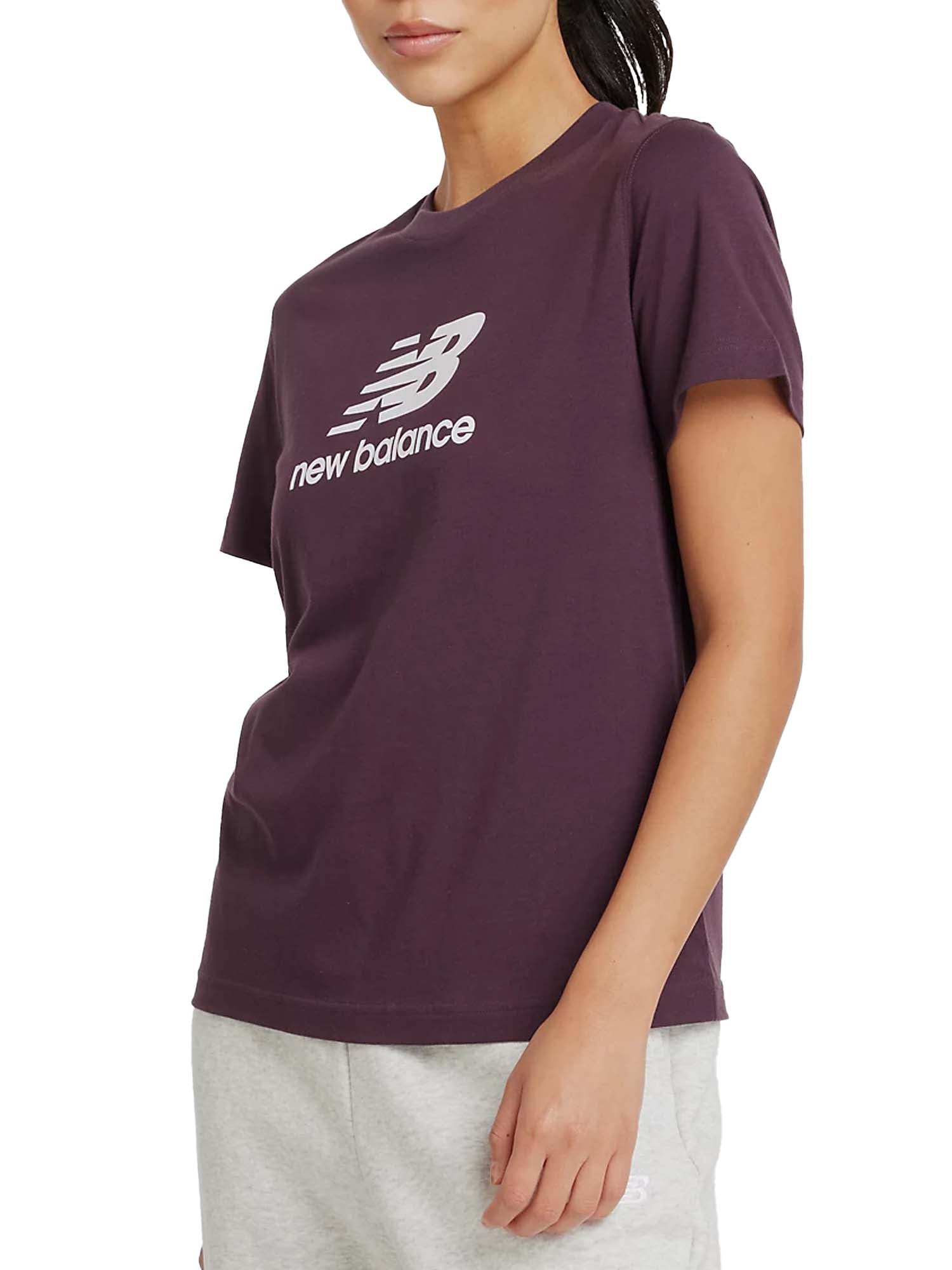 New Balance Sport Essentials Jersey Logo T-Shirt Viola