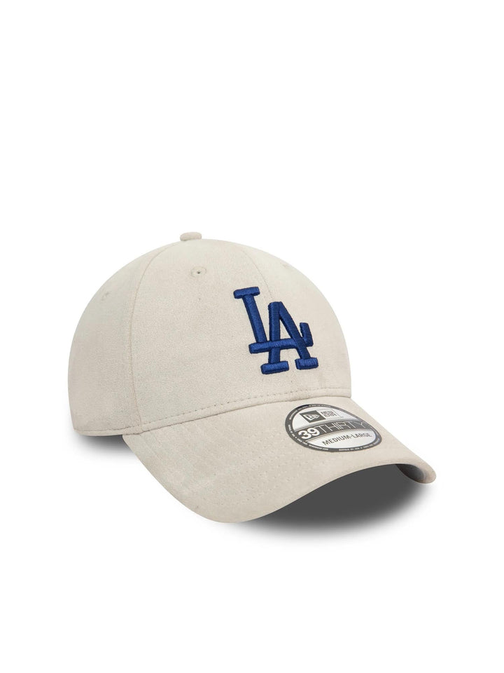 New Era Cappellino 39THIRTY LA Dodgers Faux Suede Bianco