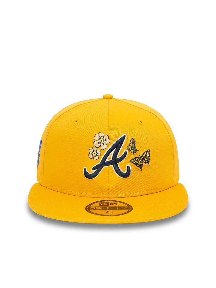 New Era Cappellino 59FIFTY Atlanta Braves MLB Icon Giallo