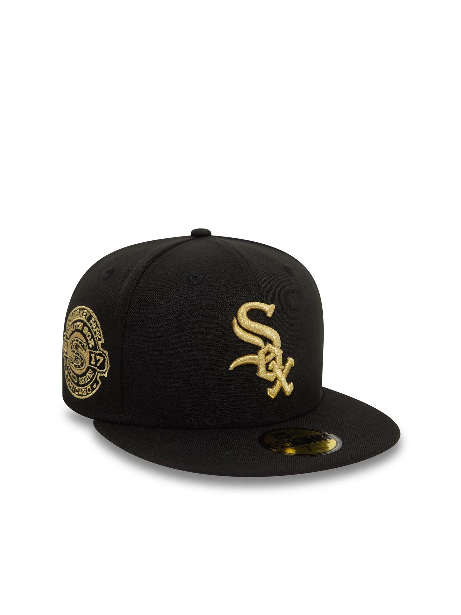 New Era Cappellino 59FIFTY Chicago White Sox Cooperstown Metallic Nero