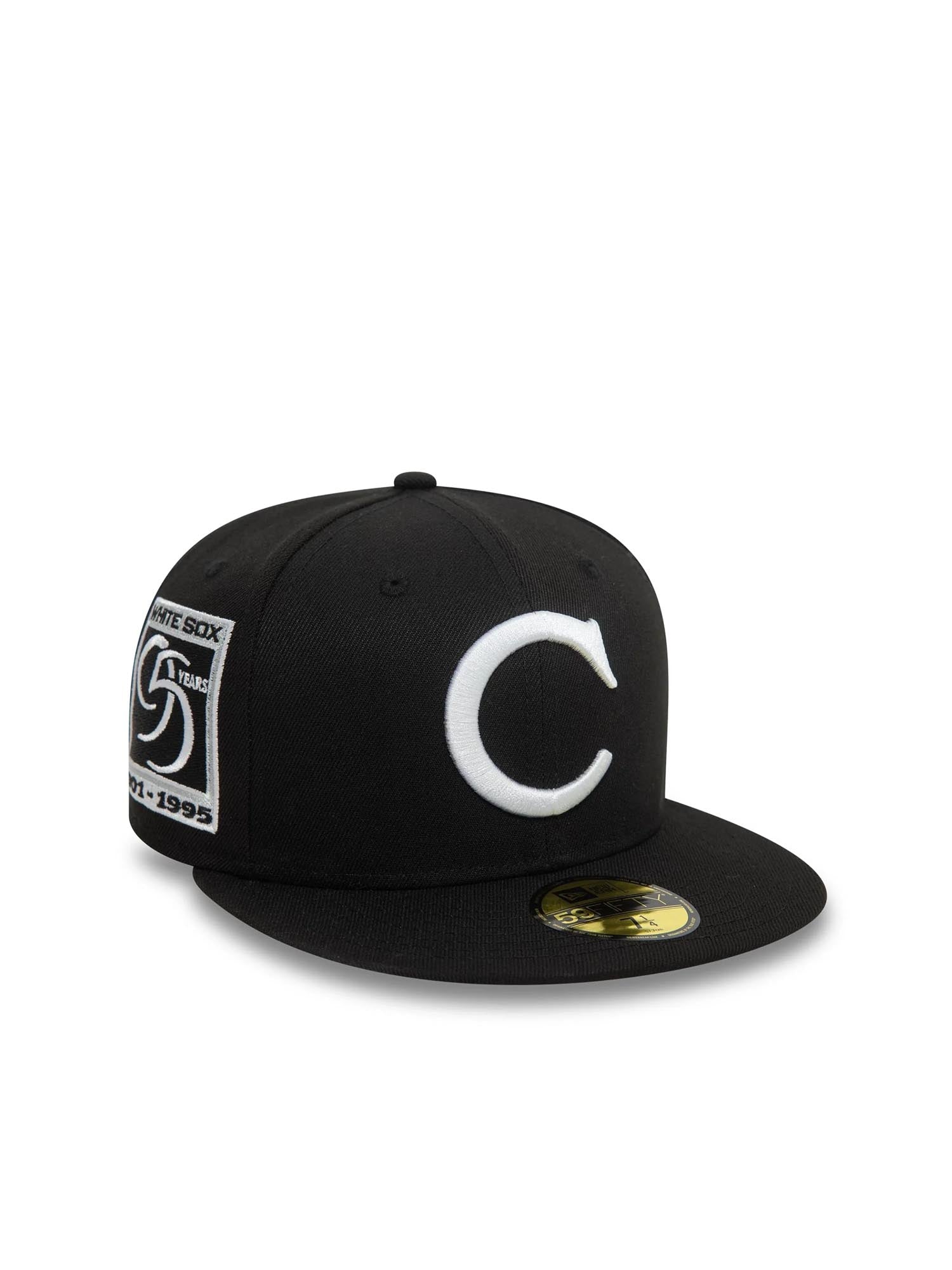 New Era Cappellino 59FIFTY Chicago White Sox MLB Cooperstown Patch Nero