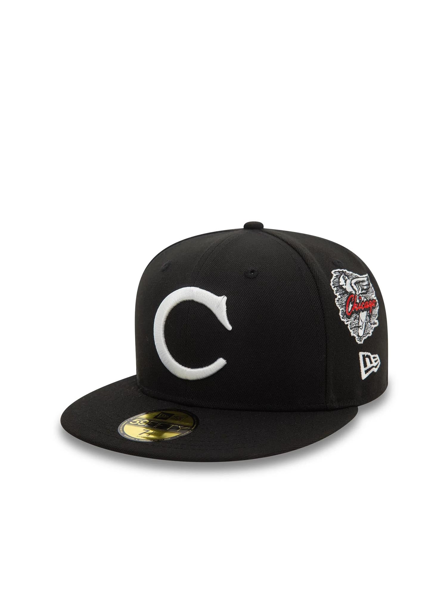 New Era Cappellino 59FIFTY Chicago White Sox MLB Cooperstown Patch Nero