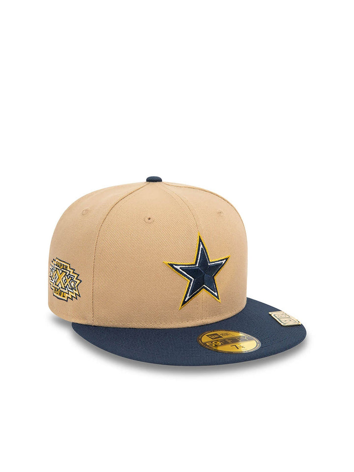 New Era Cappellino 59FIFTY Dallas Cowboys NFL Pin Pack Beige