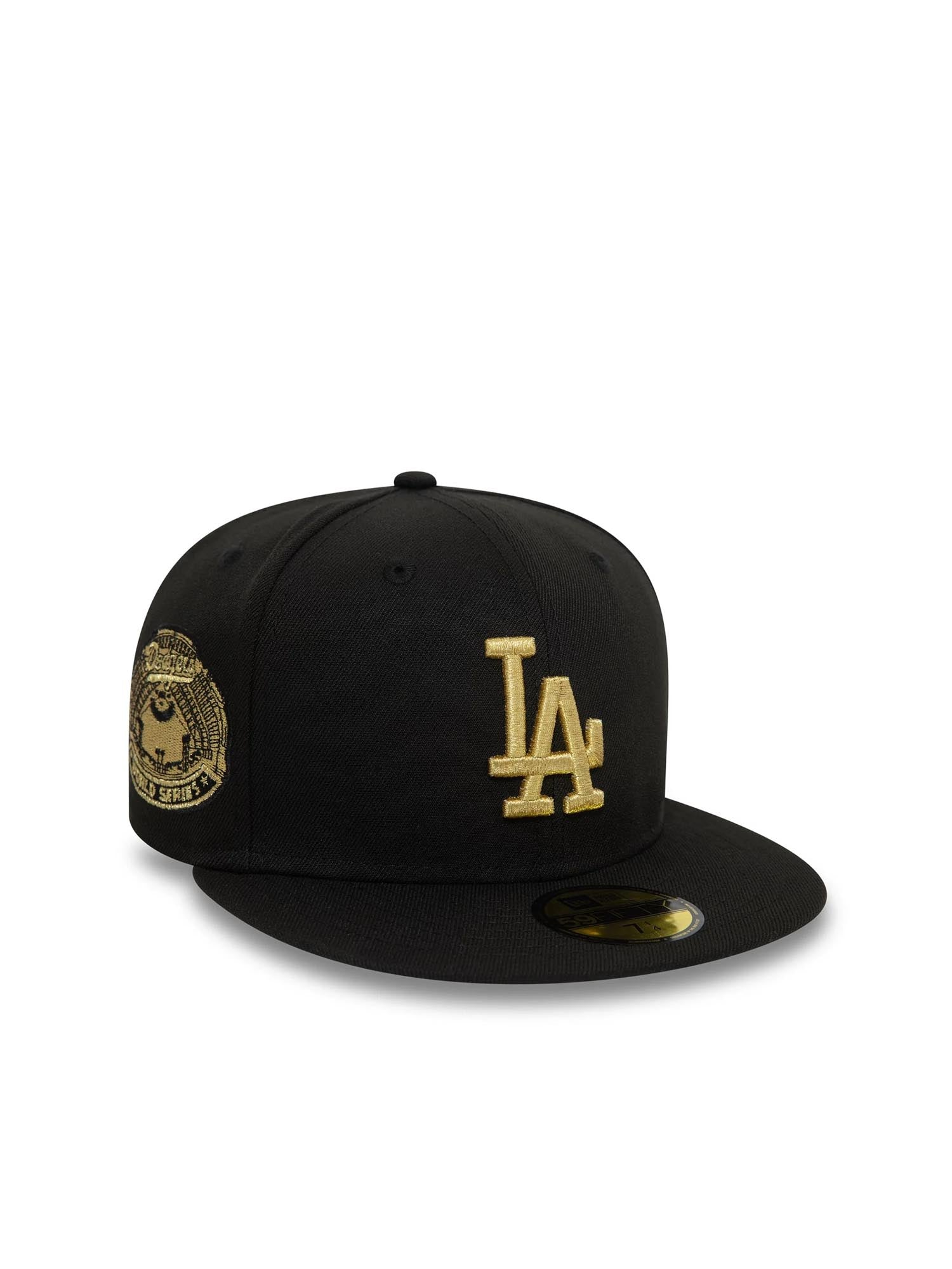 New Era Cappellino 59FIFTY LA Dodgers Cooperstown Metallic Nero