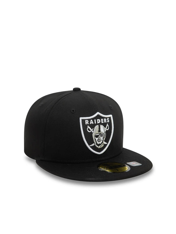 New Era Cappellino 59FIFTY Las Vegas Raiders NFL Official Team Colours Nero