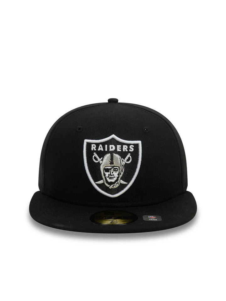 New Era Cappellino 59FIFTY Las Vegas Raiders NFL Official Team Colours Nero