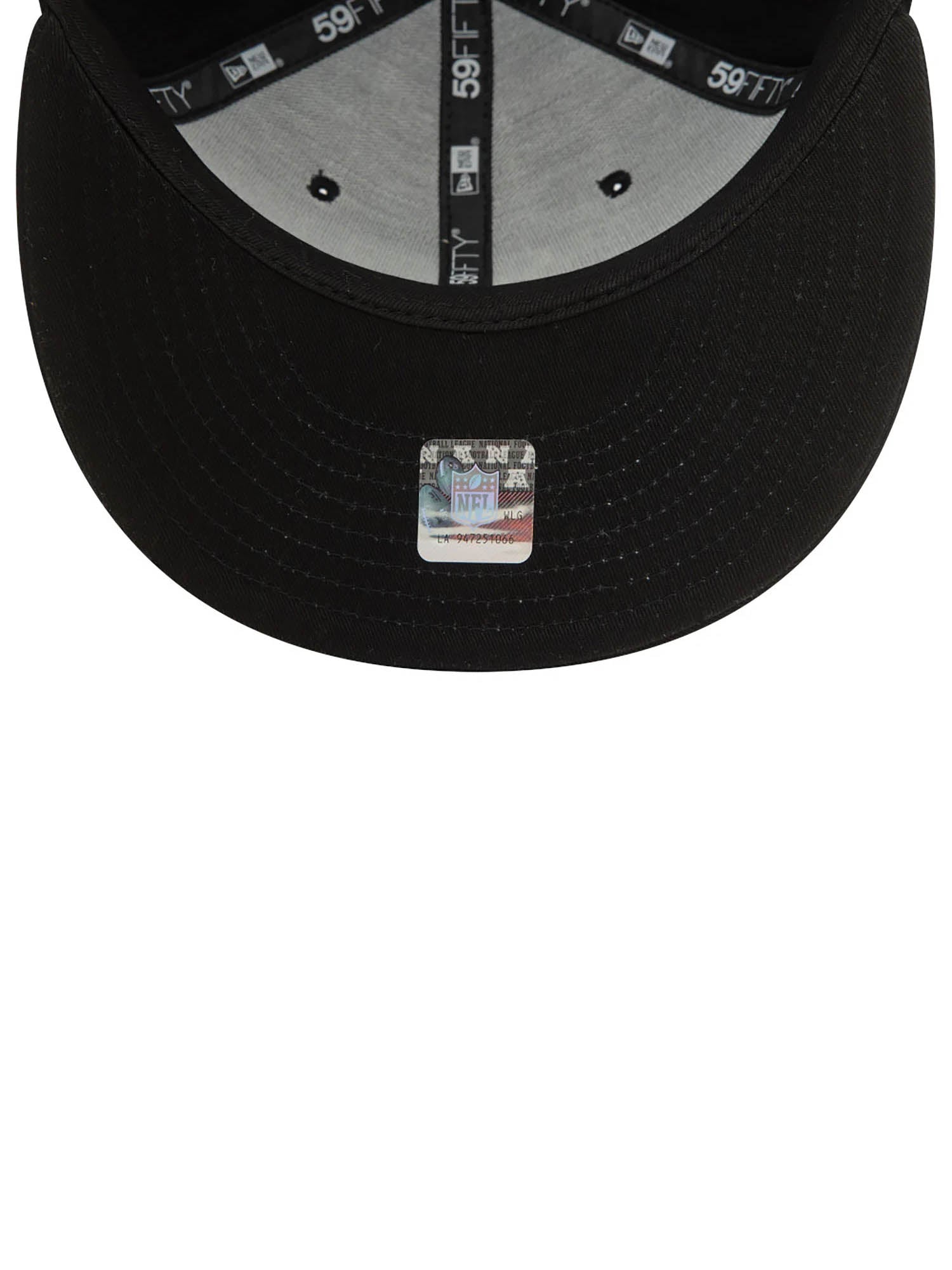 New Era Cappellino 59FIFTY Las Vegas Raiders NFL Official Team Colours Nero