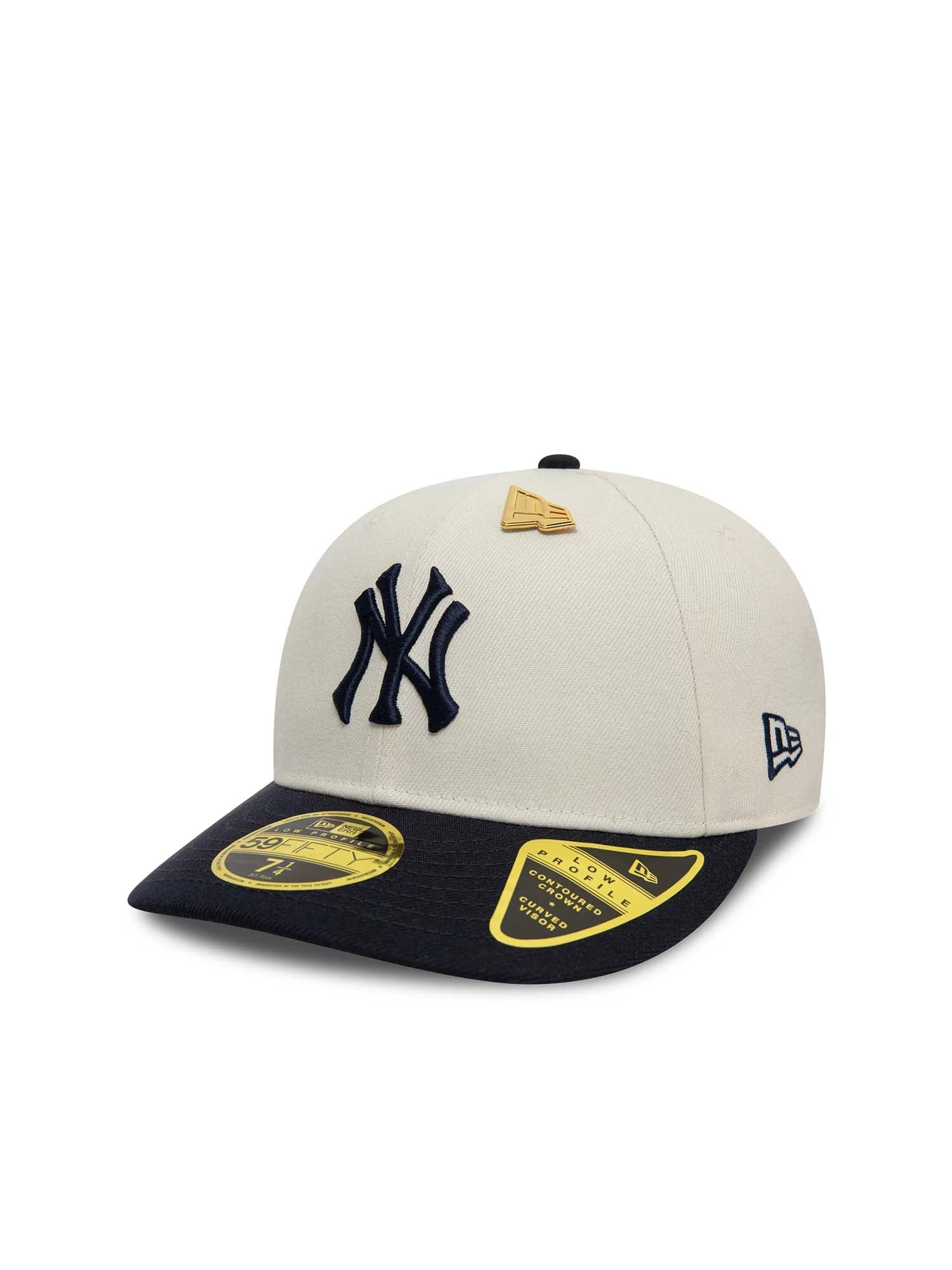 New Era Cappellino 59FIFTY Low Profile New York Yankees Pin Bianco