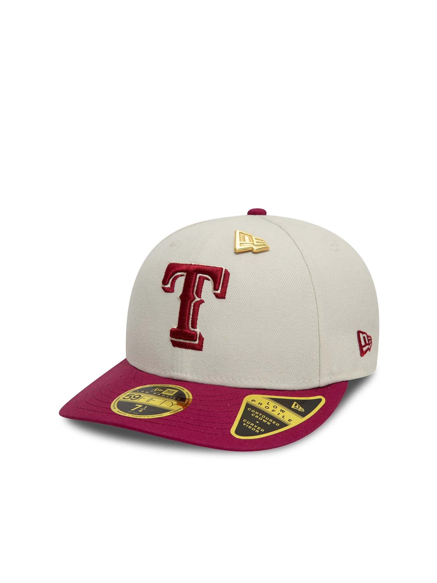 New Era Cappellino 59FIFTY Low Profile Texas Rangers Bianco