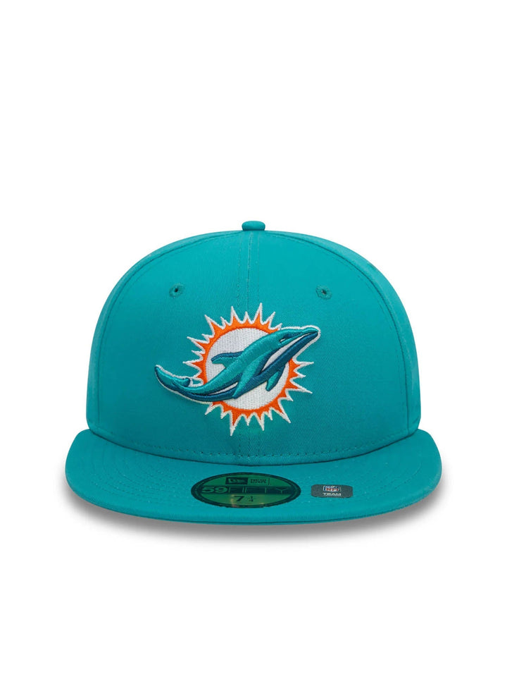 New Era Cappellino 59FIFTY Miami Dolphins NFL Official Team Colours Azzurro