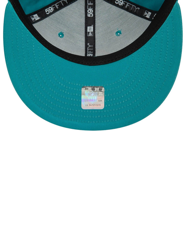 New Era Cappellino 59FIFTY Miami Dolphins NFL Official Team Colours Azzurro