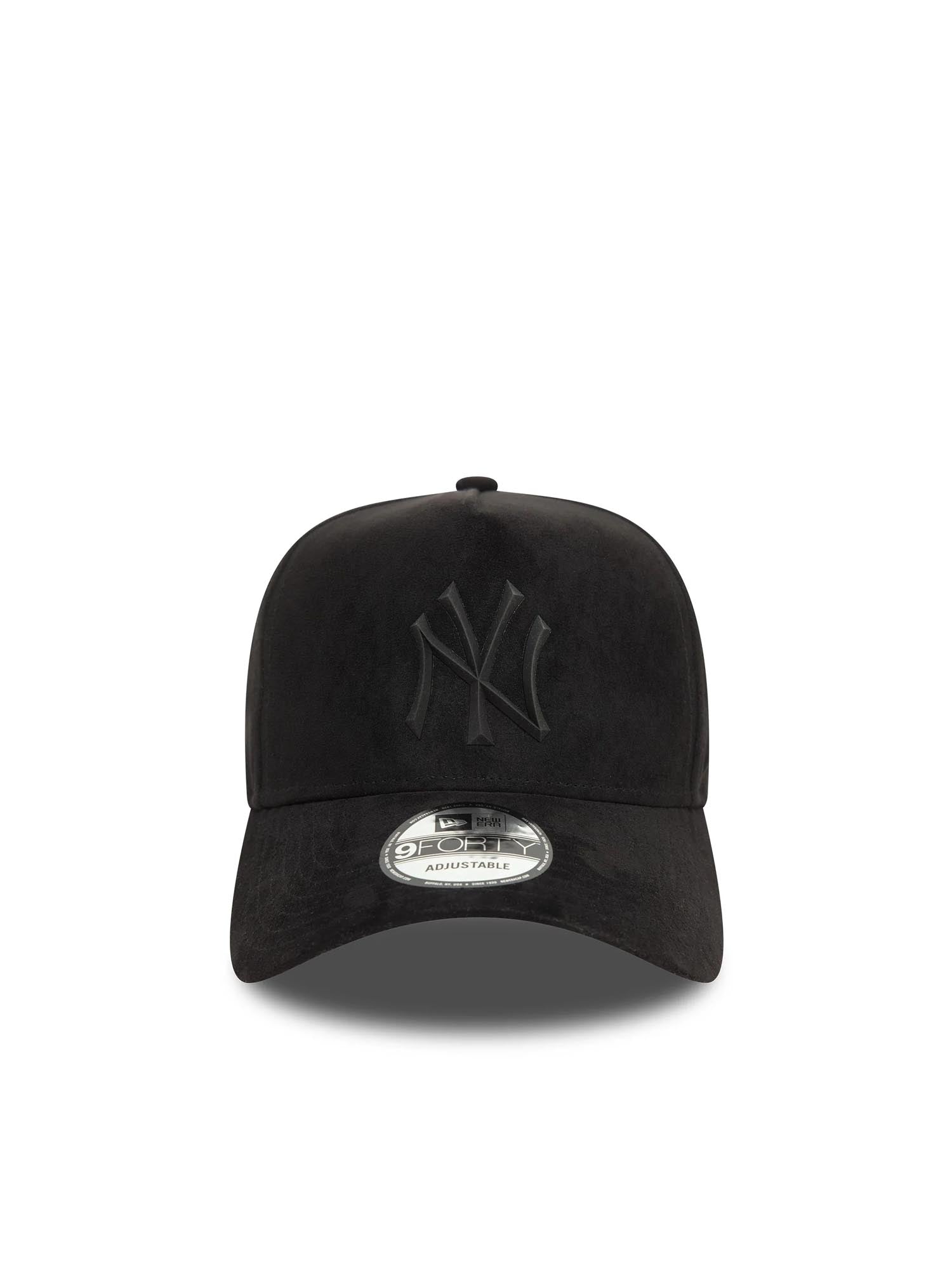 New Era Cappellino 9FORTY E-Frame New York Yankees Faux Suede Nero