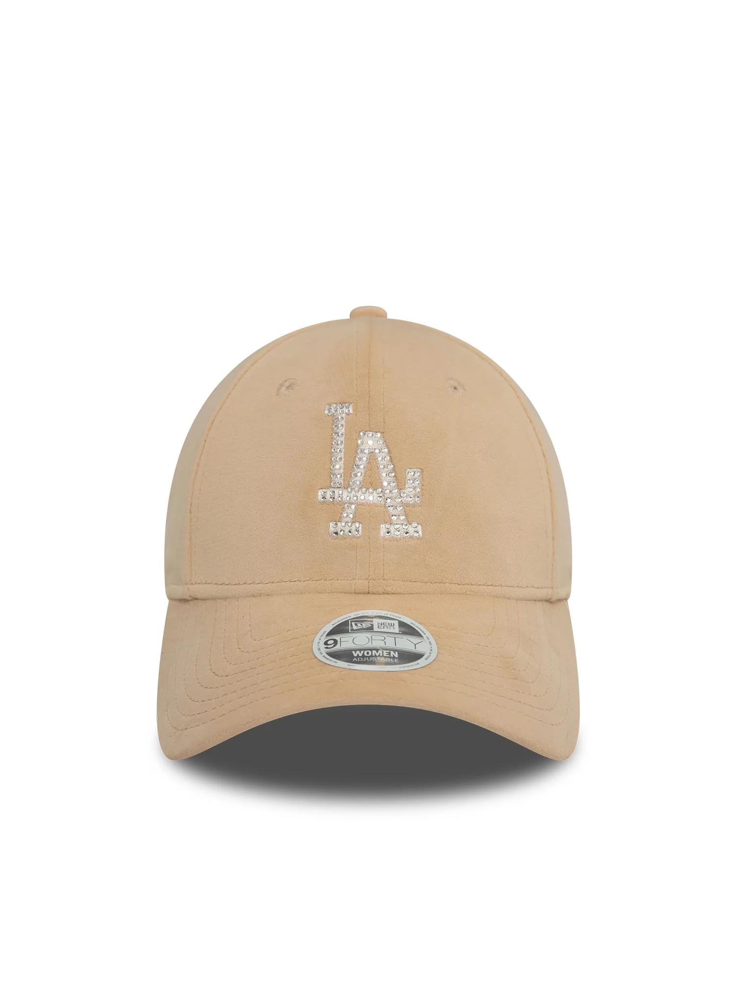 New Era Cappellino 9FORTY LA Dodgers Velour Diamante Donna Beige