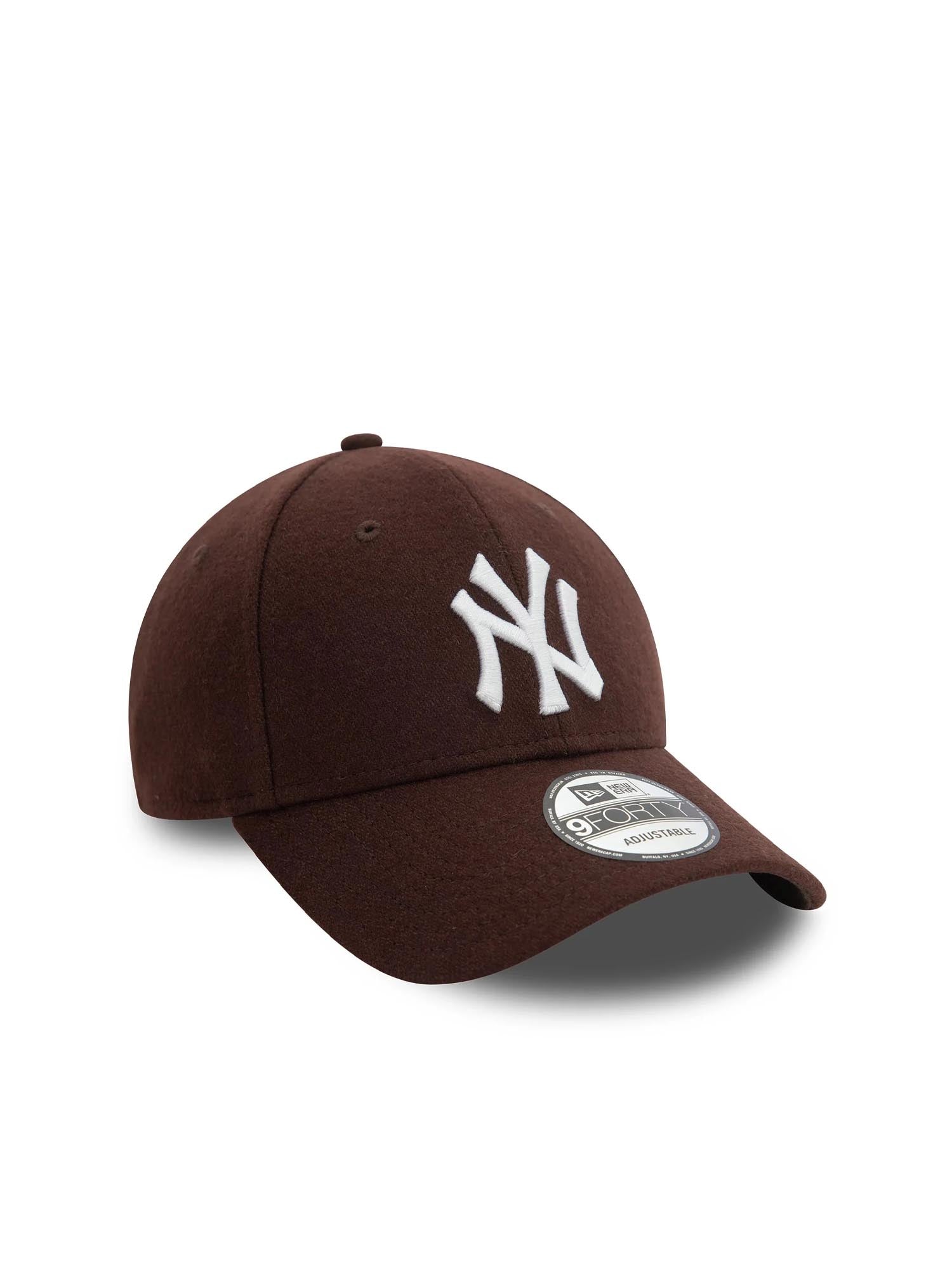 New Era Cappellino 9FORTY New York Yankees Melton Wool Marrone