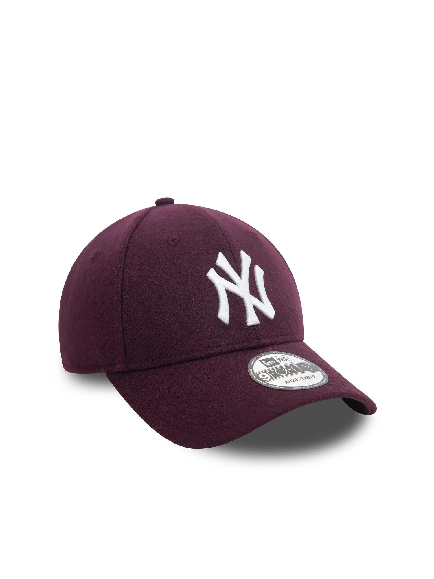 New Era Cappellino 9FORTY New York Yankees Melton Wool Rosso