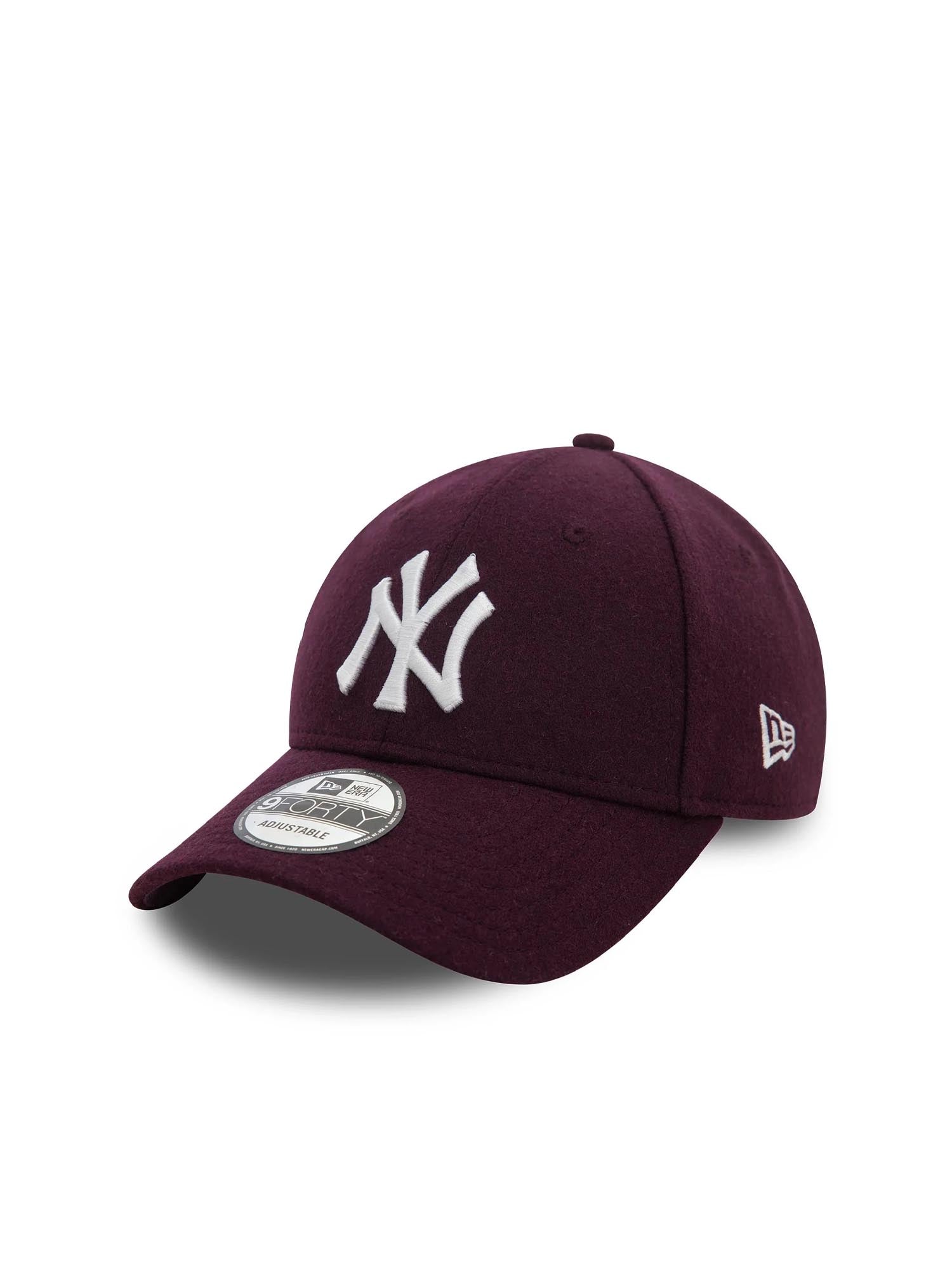 New Era Cappellino 9FORTY New York Yankees Melton Wool Rosso