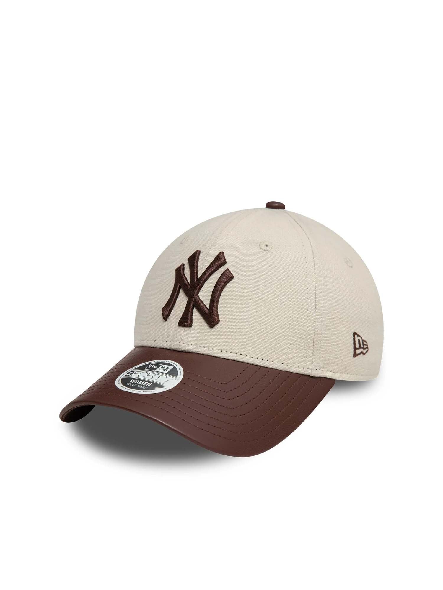 New Era Cappellino 9FORTY New York Yankees PU Donna Grigio