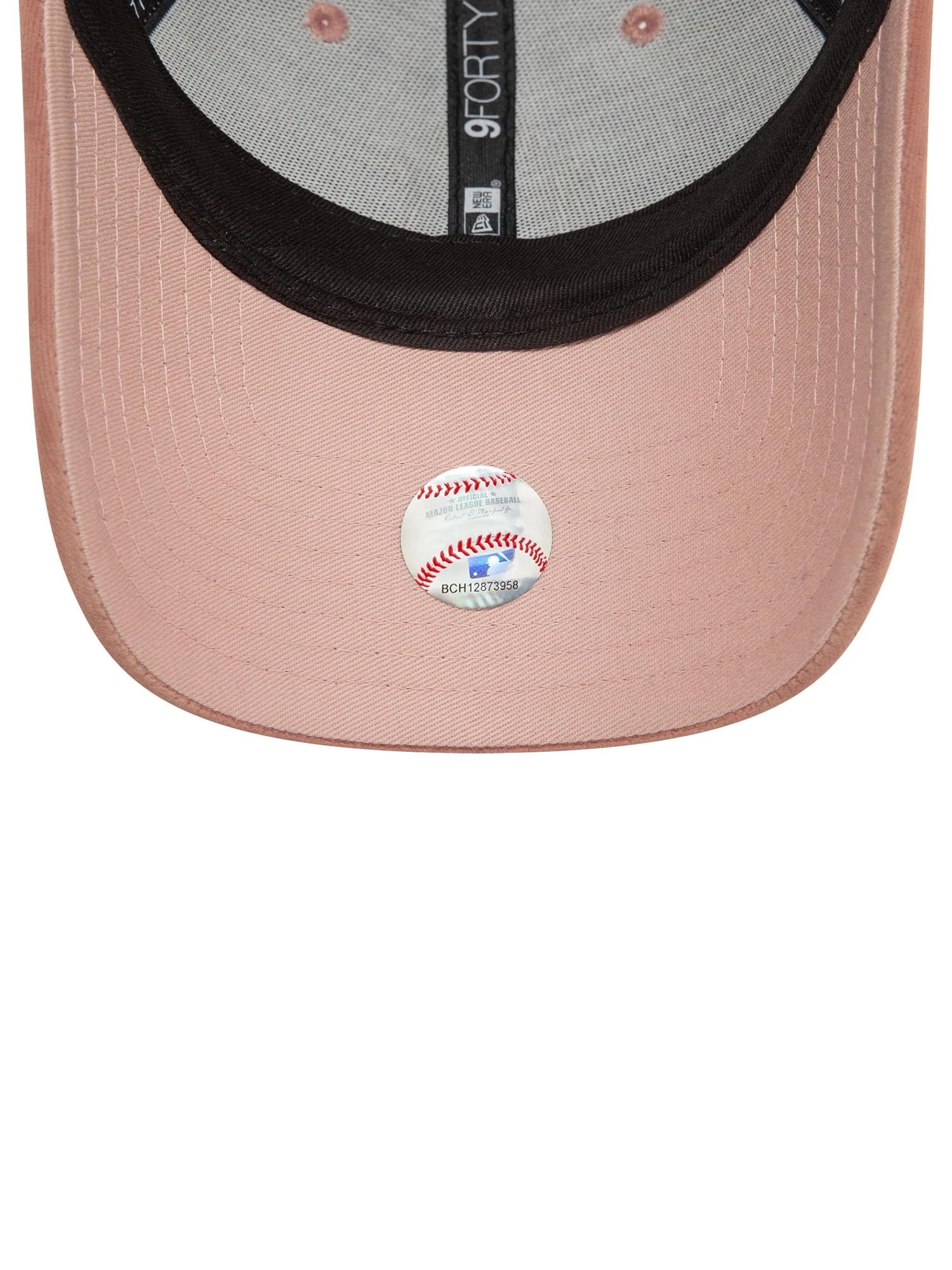 New Era Cappellino 9FORTY New York Yankees Velour Diamante Donna Rosa