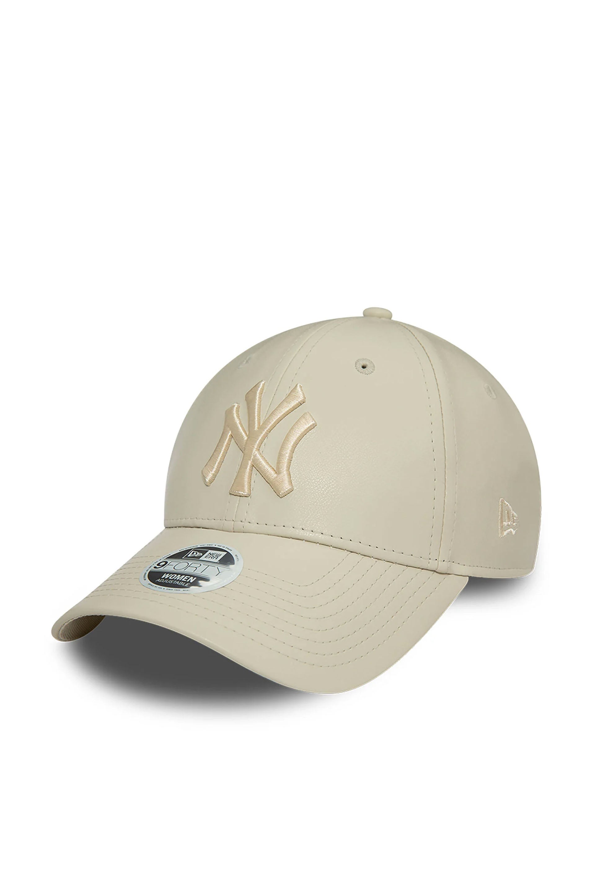 New Era Cappellino 9FORTY Regolabile New York Yankees Ecopelle Womens Beige