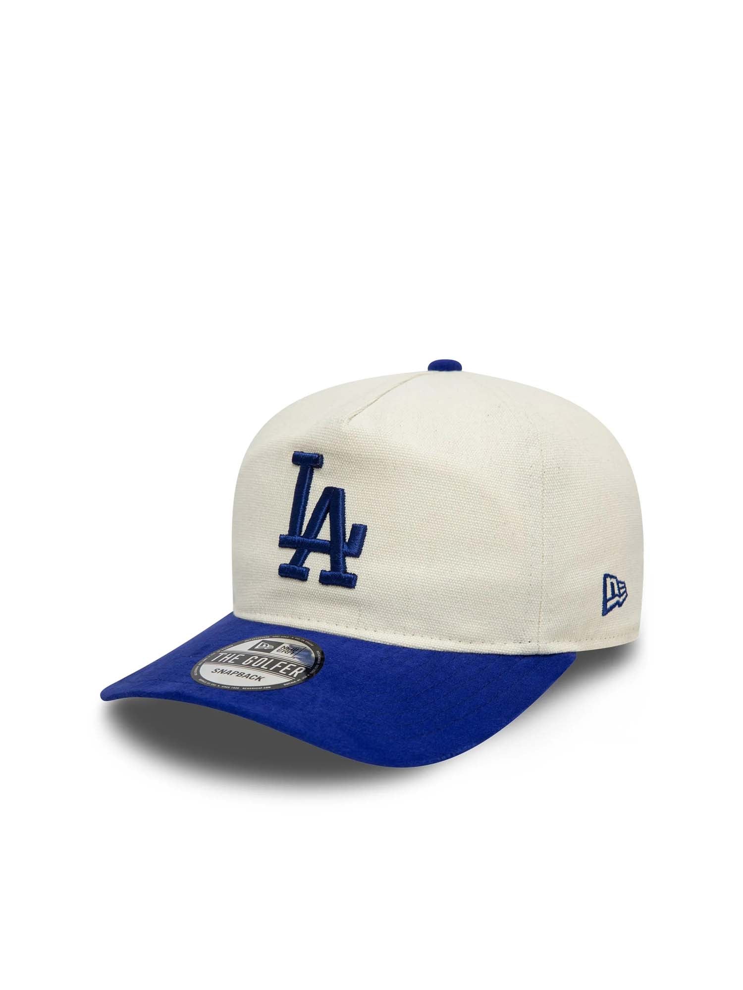 New Era Cappellino Golfer LA Dodgers Script Precurved Bianco