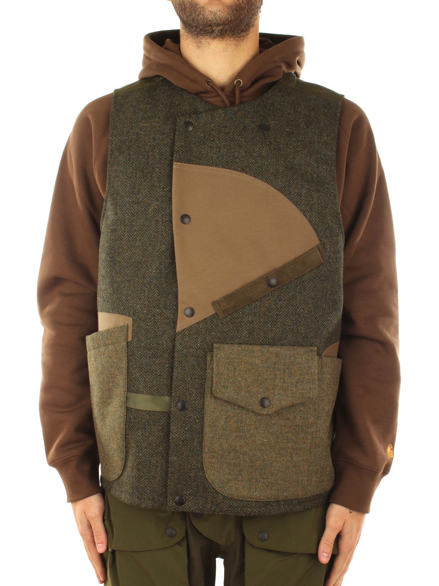 Norbit Moon Tweed 3Layered Vest Verde