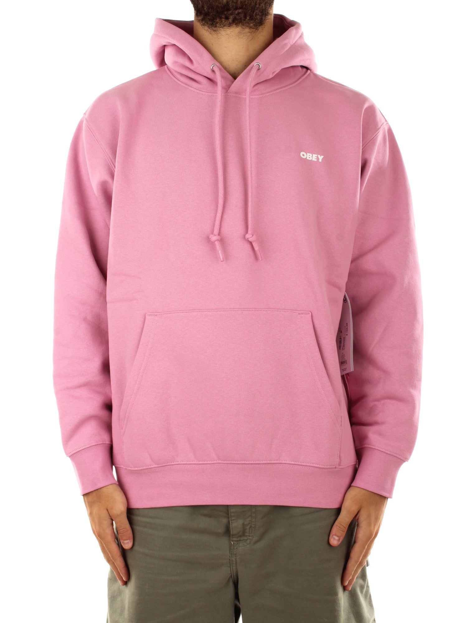 Obey Bold Premium Pullover Hood Rosa