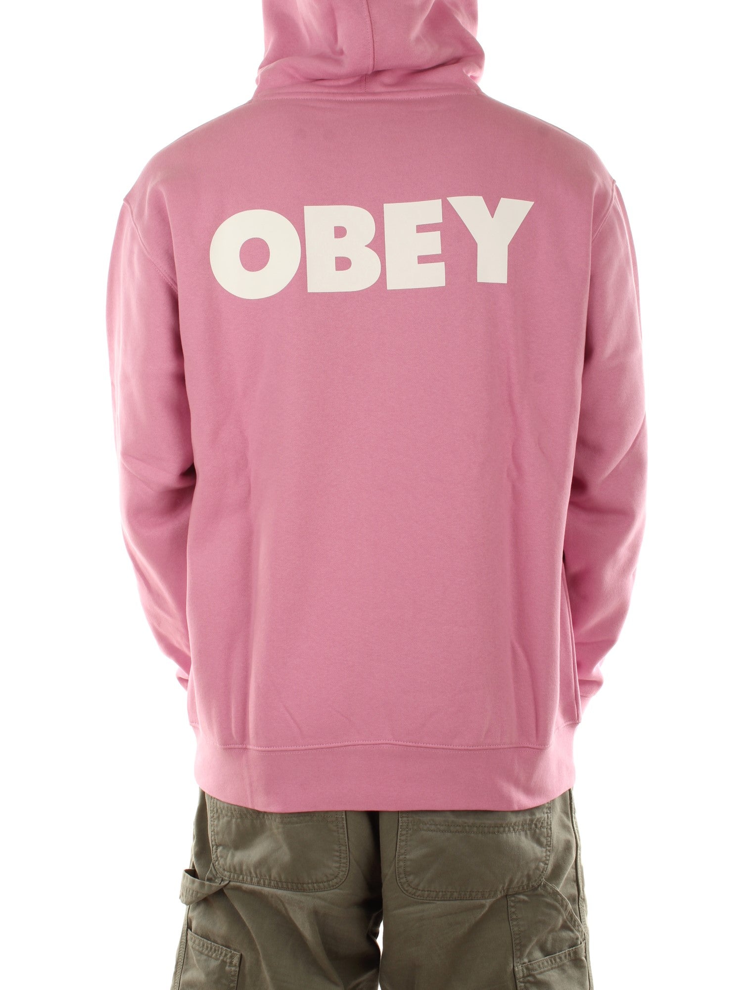 Obey Bold Premium Pullover Hood Rosa