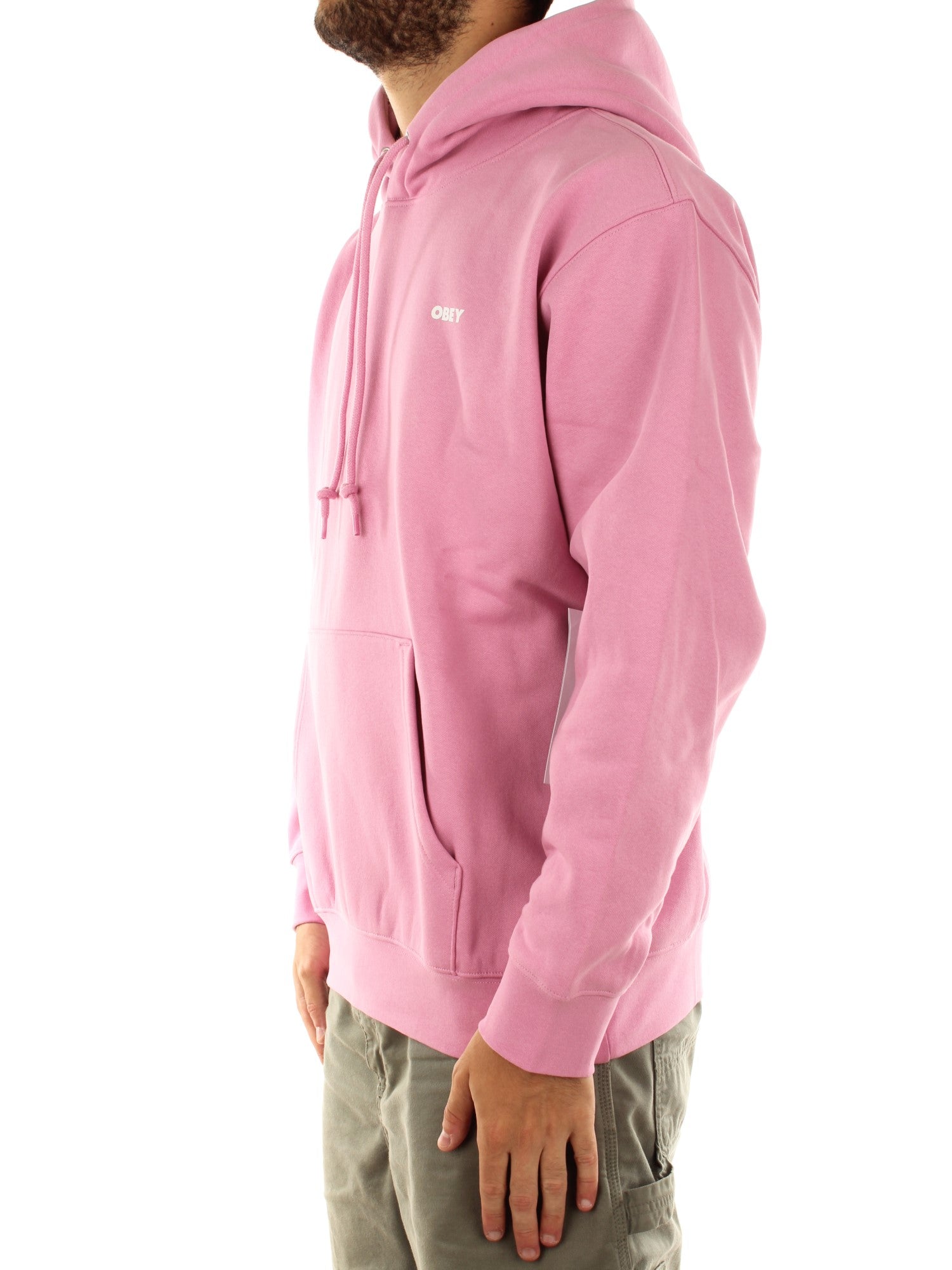 Obey Bold Premium Pullover Hood Rosa