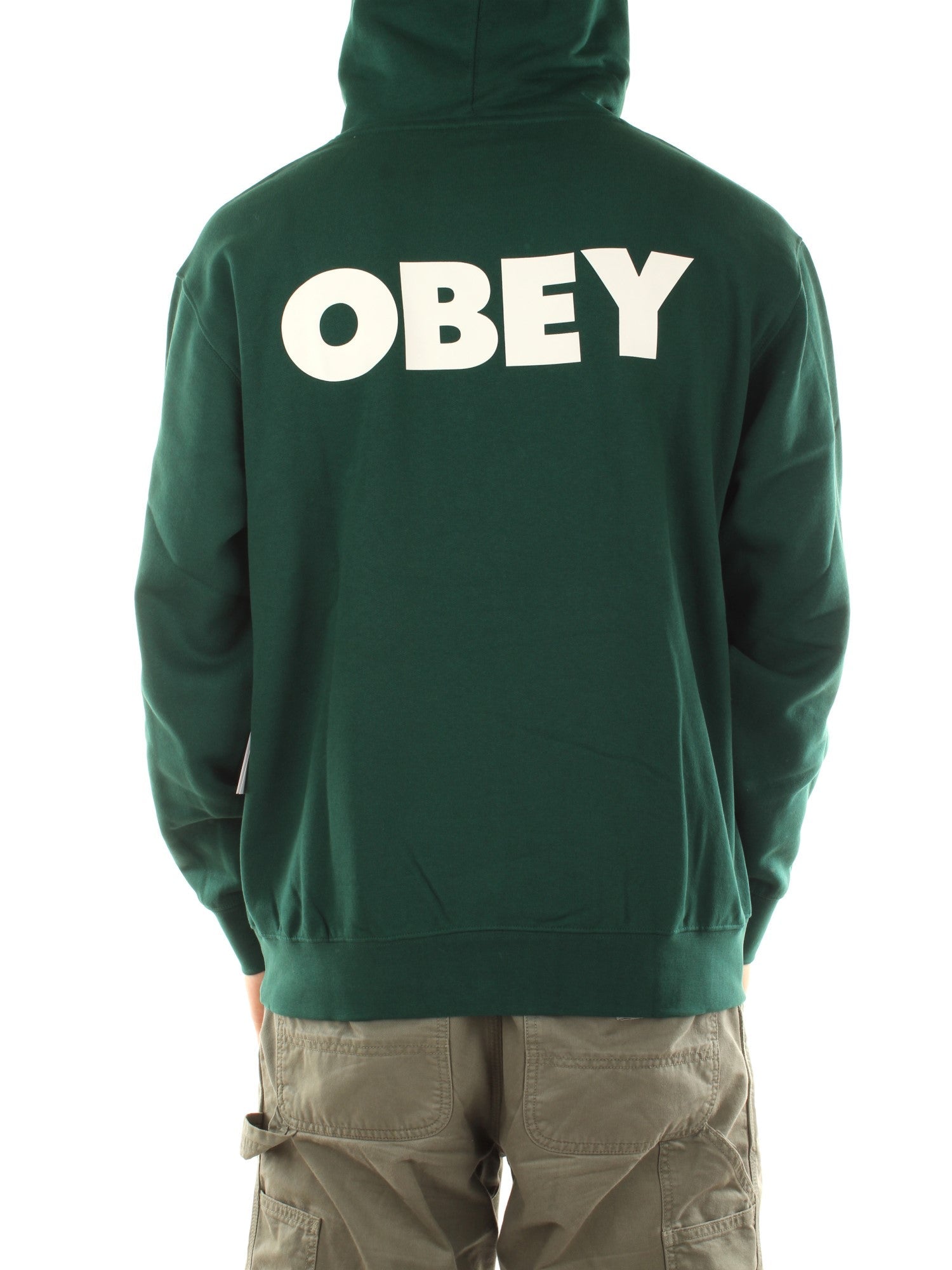 Obey Bold Premium Pullover Hood Verde