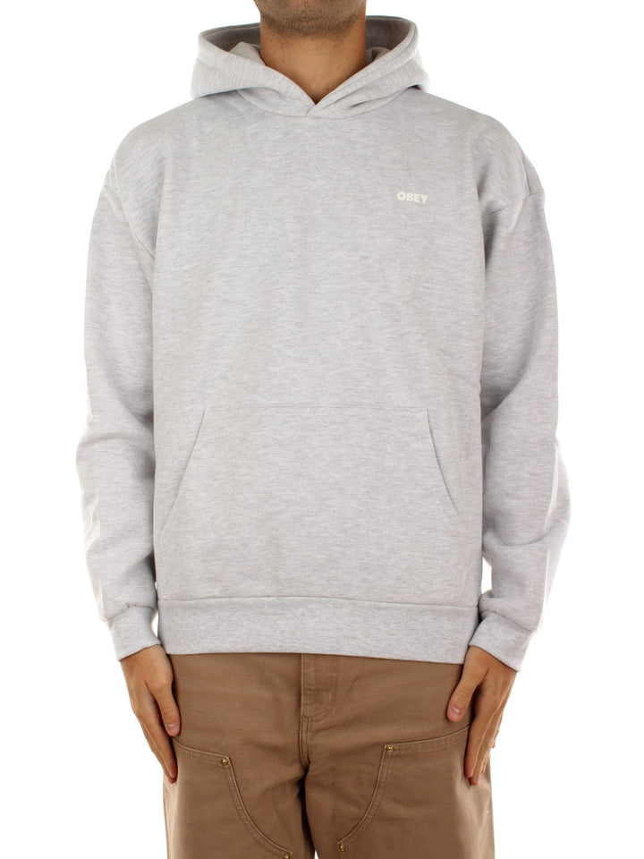 Obey Bold Star Extra Heavy Hood Fleece Grigio