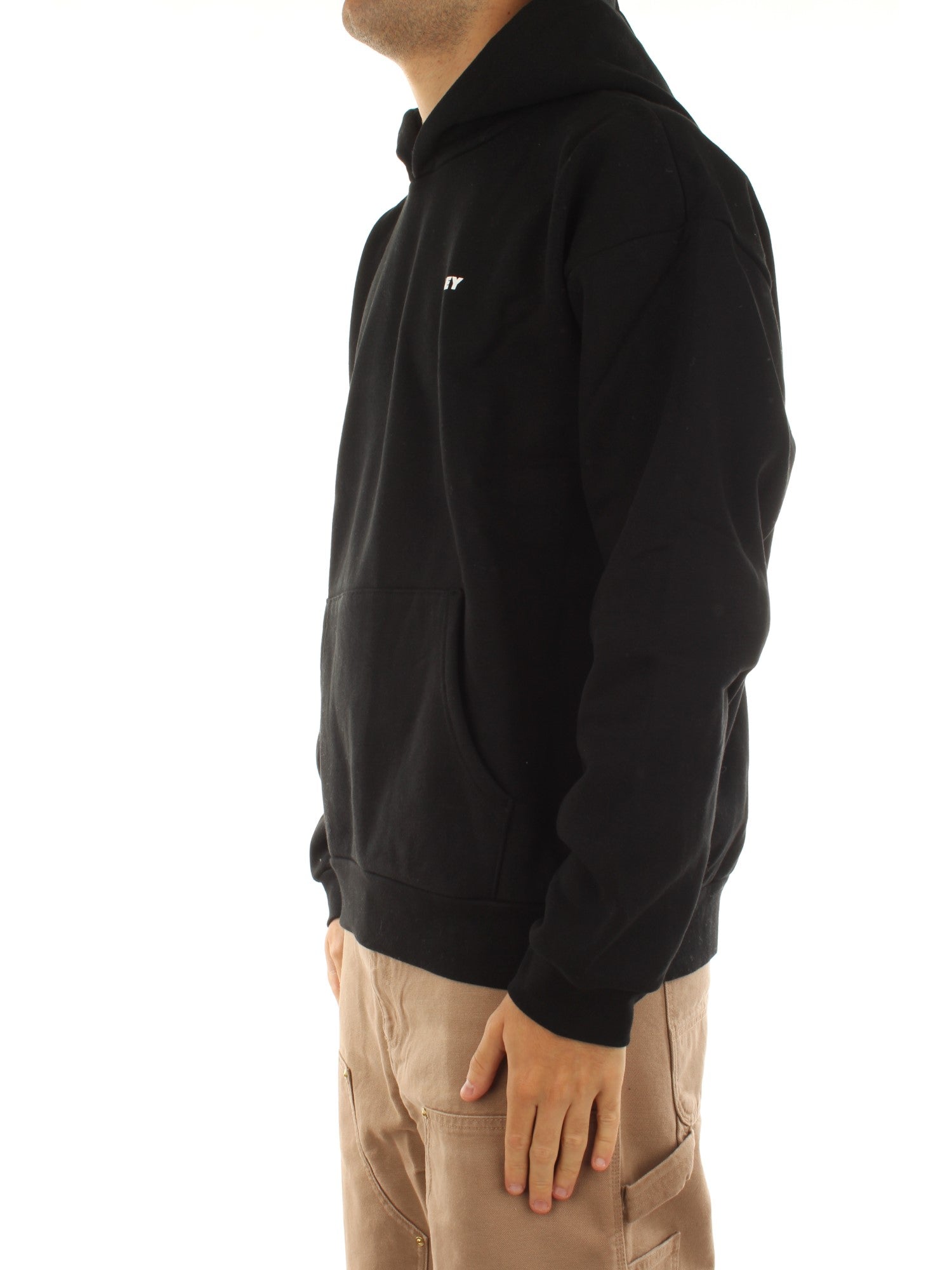 Obey Bold Star Extra Heavy Hood Fleece Nero